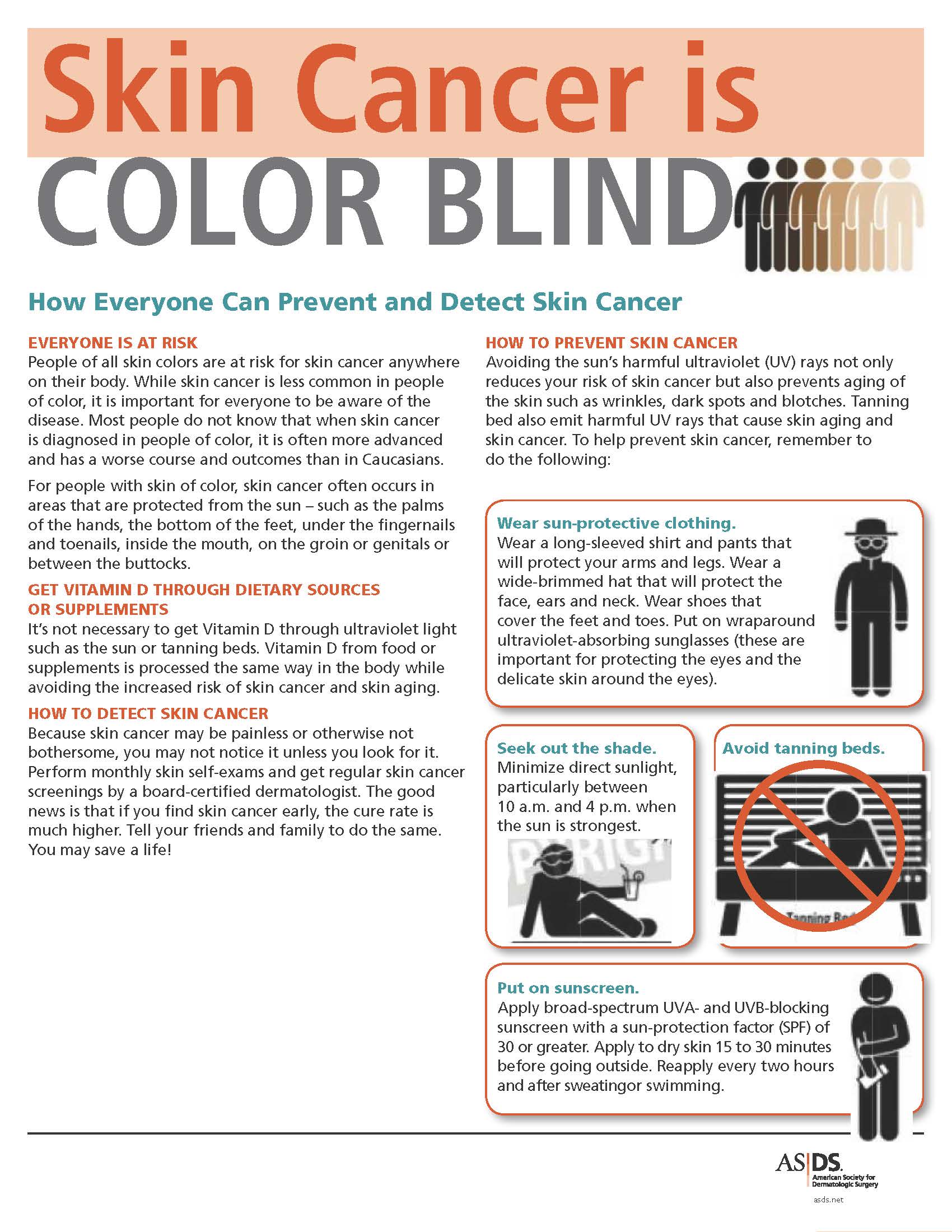 Skin Cancer is Color Blind Newsletter